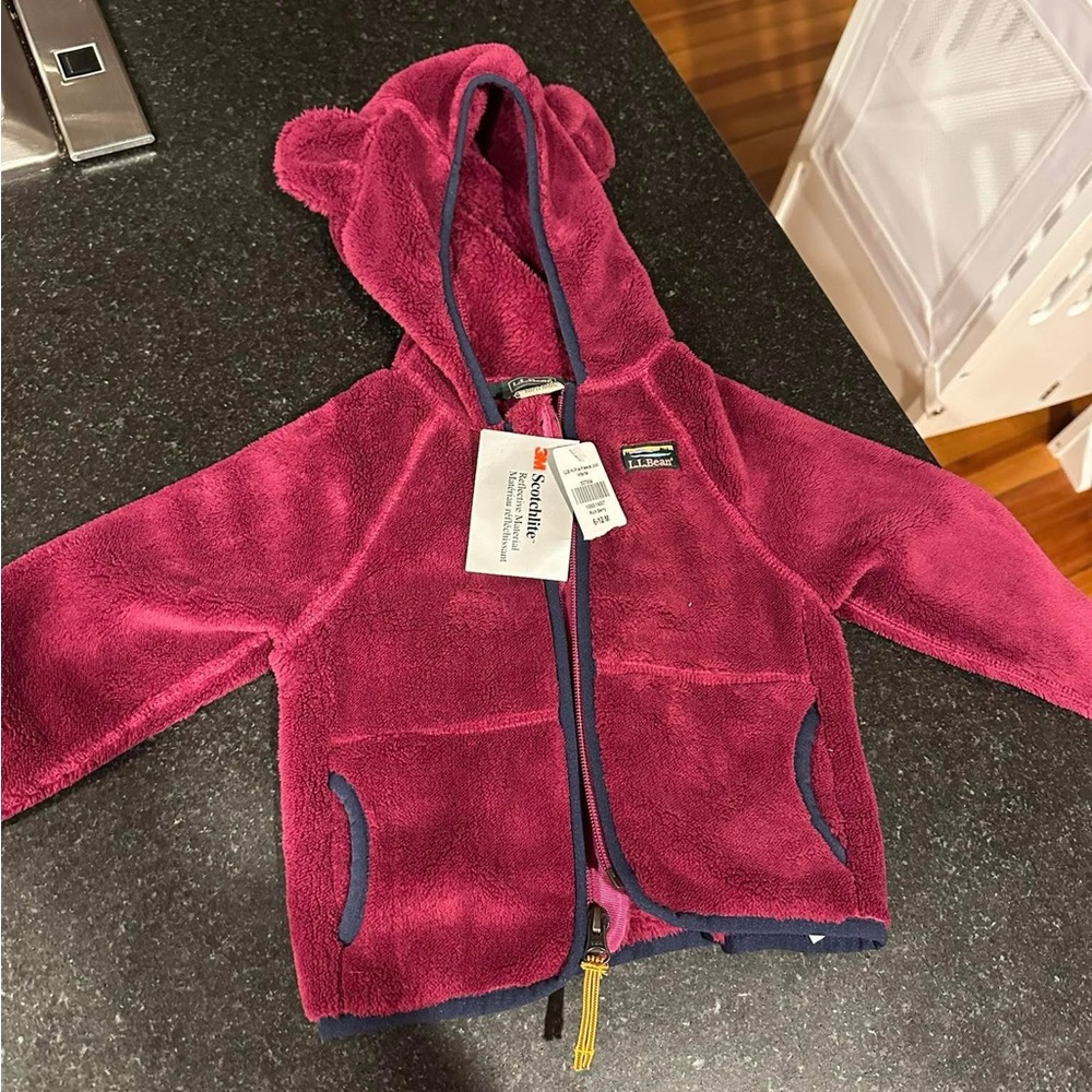 L.L. Bean Kids Jacket - Pink with Navy Accents